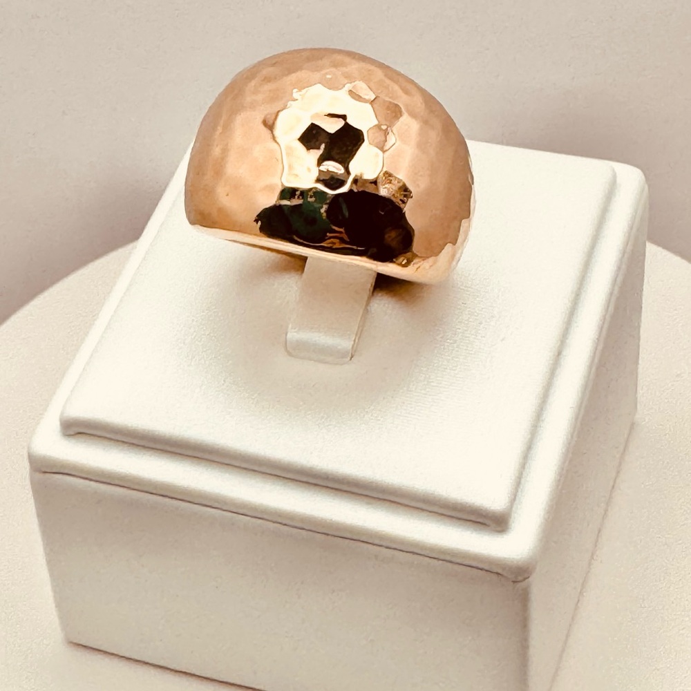 Calvin Klein Dawn Hammered Rose Gold/Copper Ring NWT Retail $110